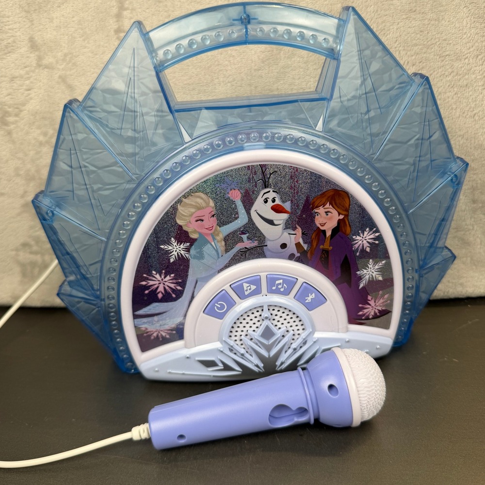 Disney Frozen 2 Bluetooth Karaoke Machine with Microphone Elsa Anna FR-115‎ Blue